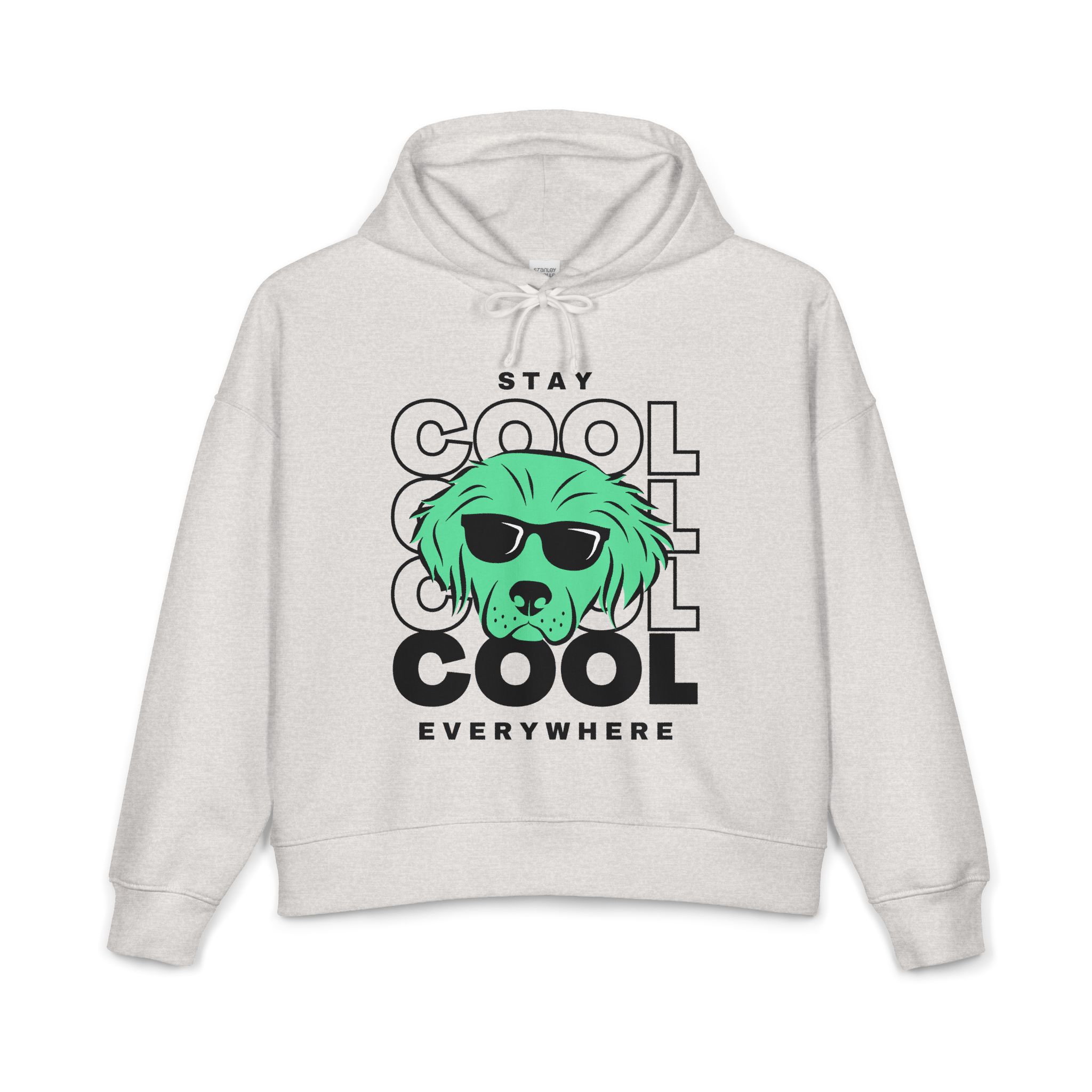 Stay Cool Everywhere Hoodie — Women's Dog Sunglasses Graphic Hoodie - Image 3