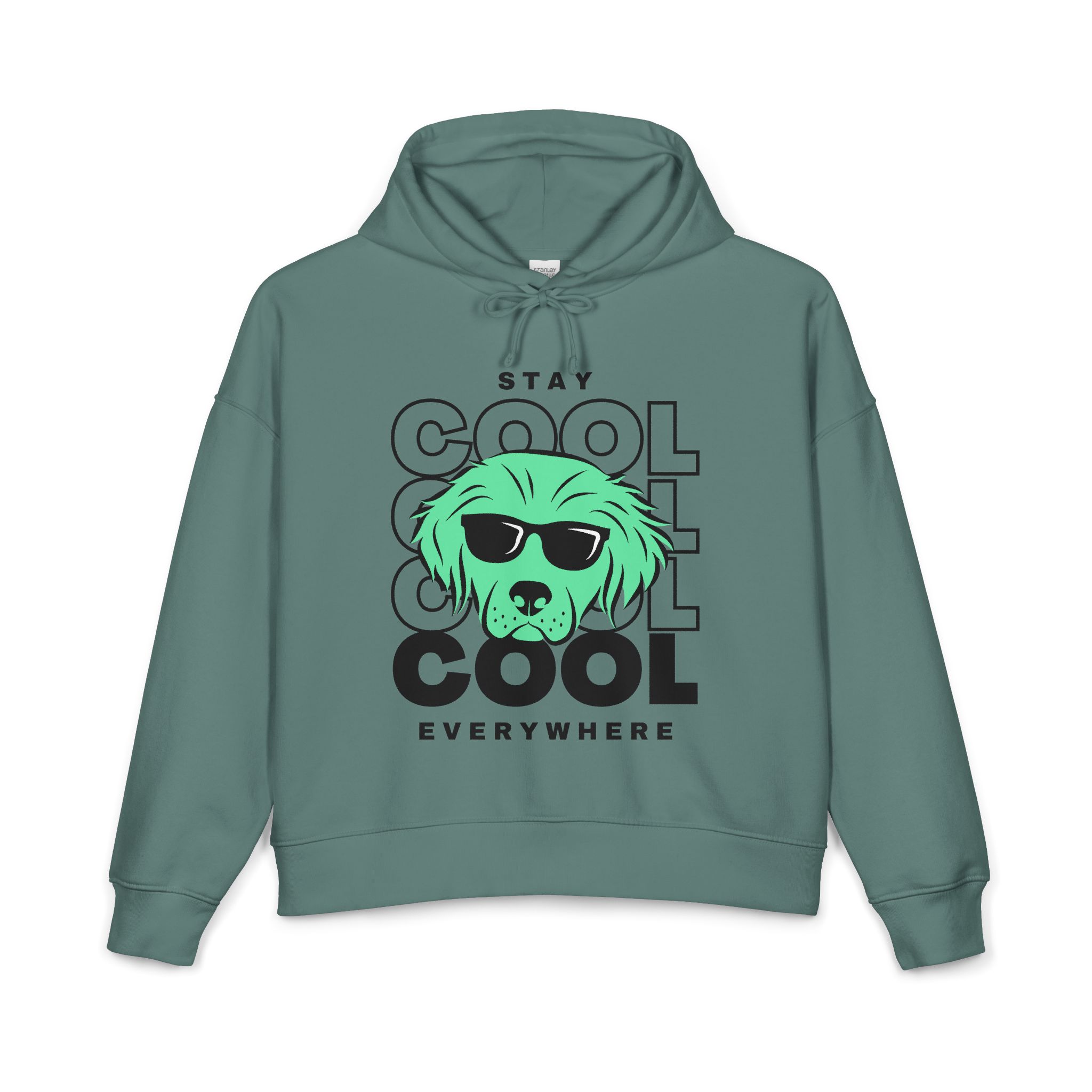 Stay Cool Everywhere Hoodie — Women's Dog Sunglasses Graphic Hoodie - Image 5