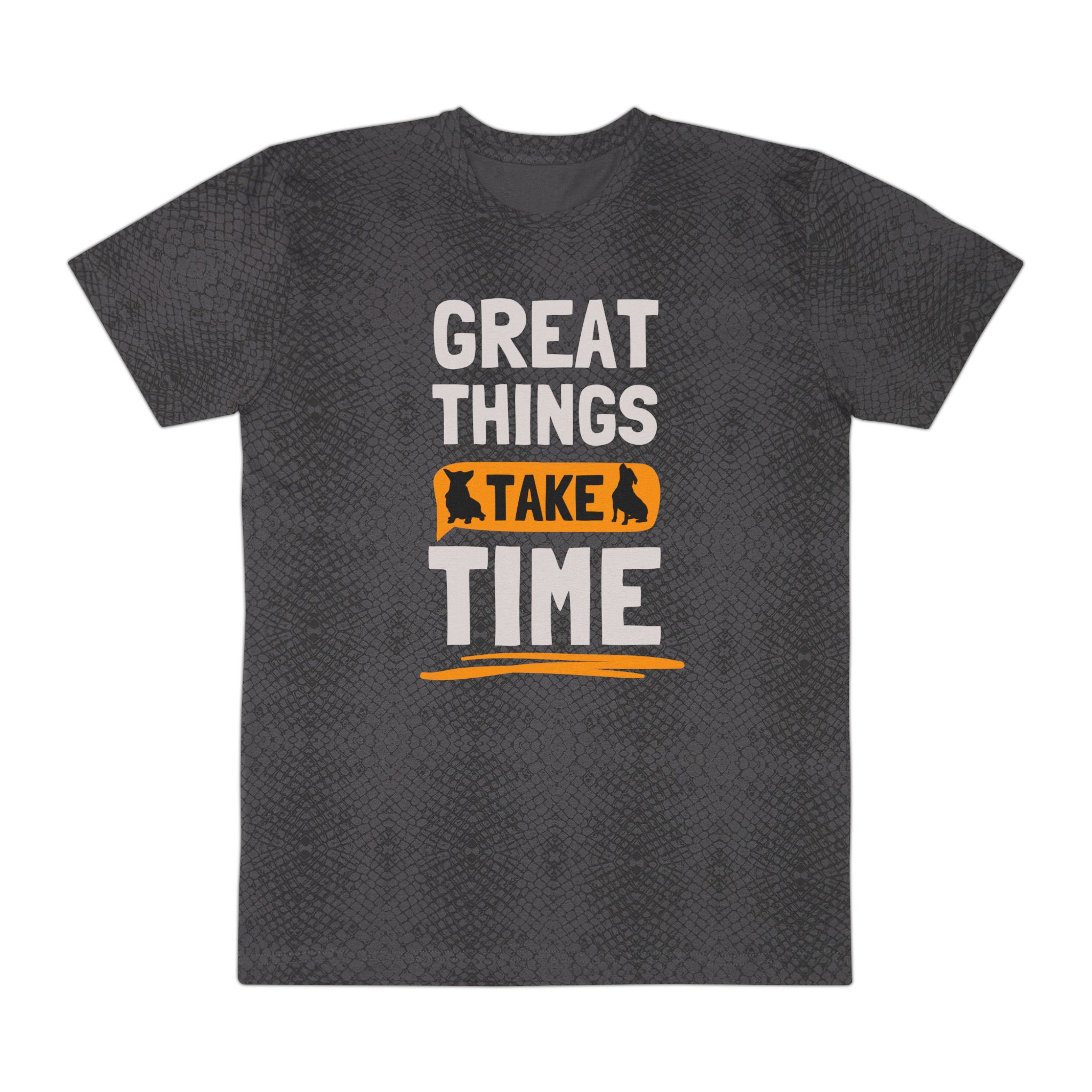 Great Things Take Time Tee - Motivational Men's Graphic T‑Shirt - Image 7