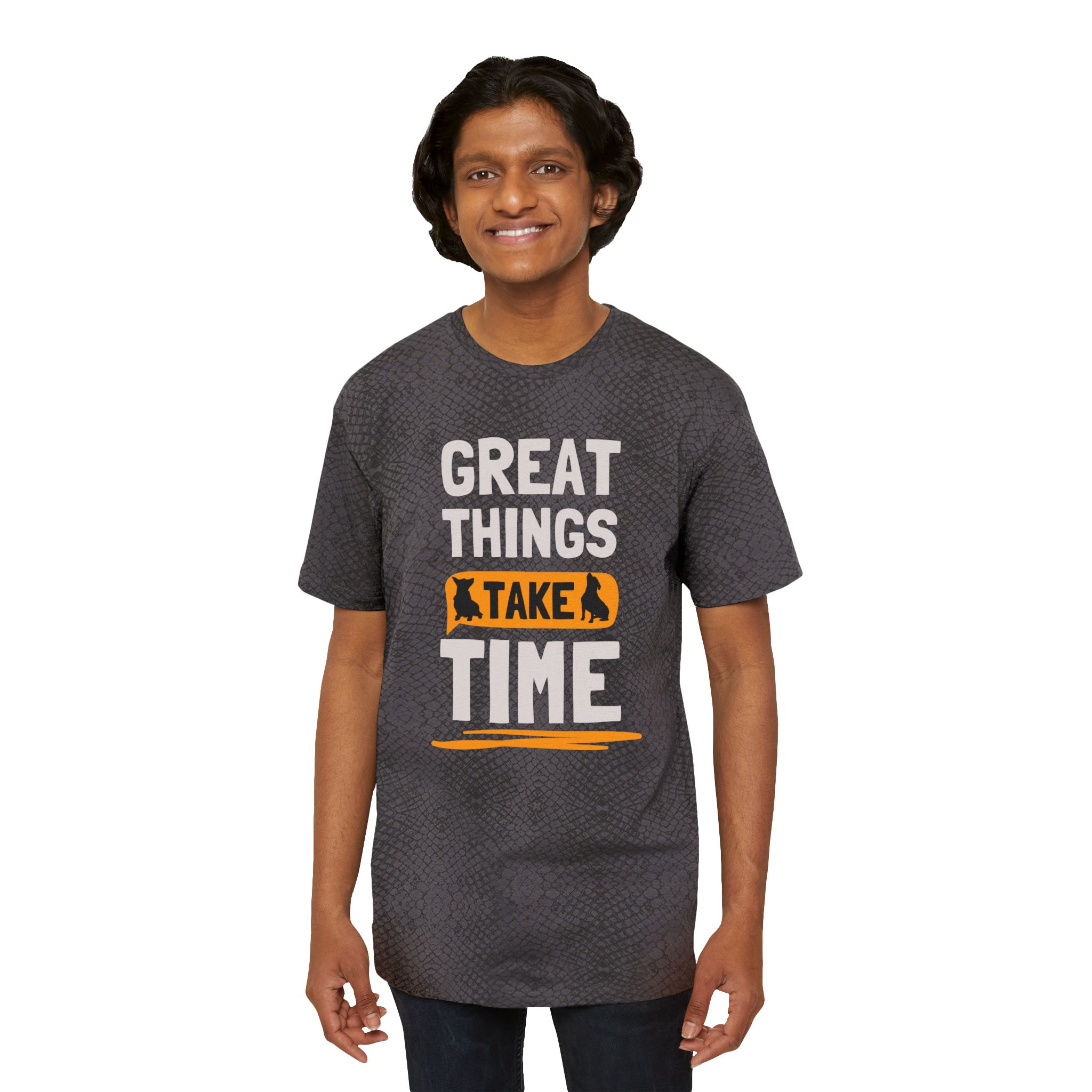 Great Things Take Time Tee - Motivational Men's Graphic T‑Shirt - Image 6