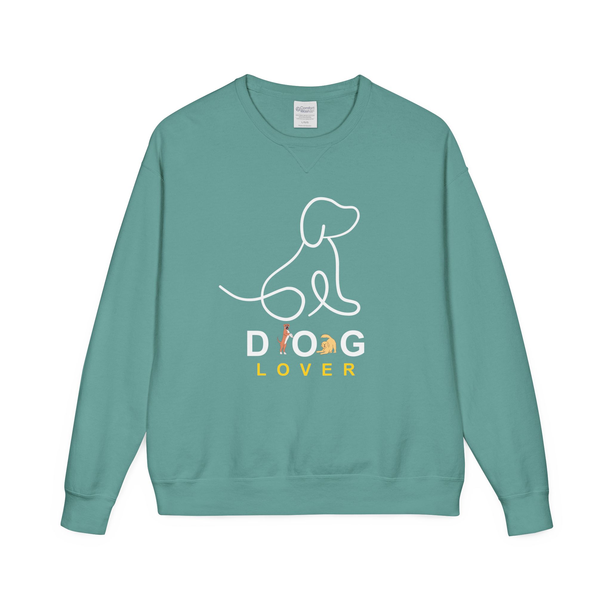 Dog Lover Crewneck Sweatshirt — Minimal Line Art Puppy Design - Image 5