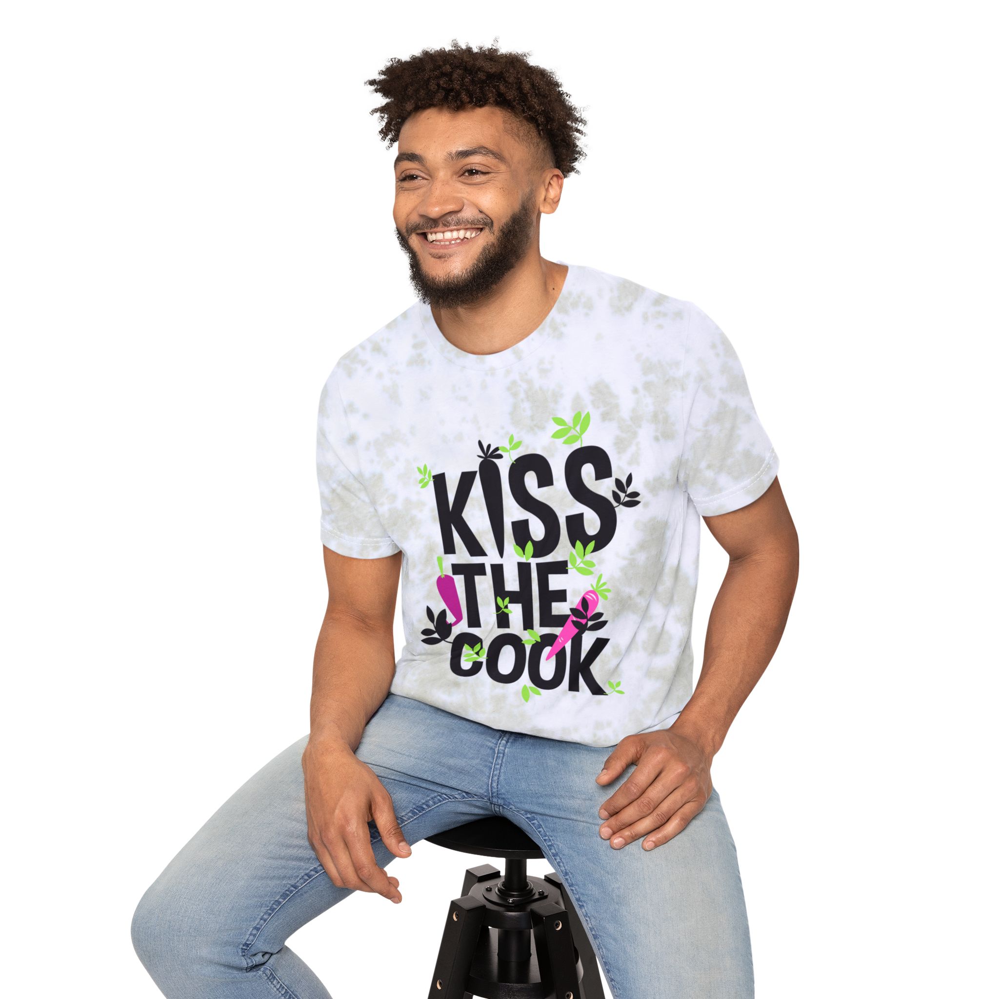 Kiss The Cook Tie-Dye T-Shirt - Image 7
