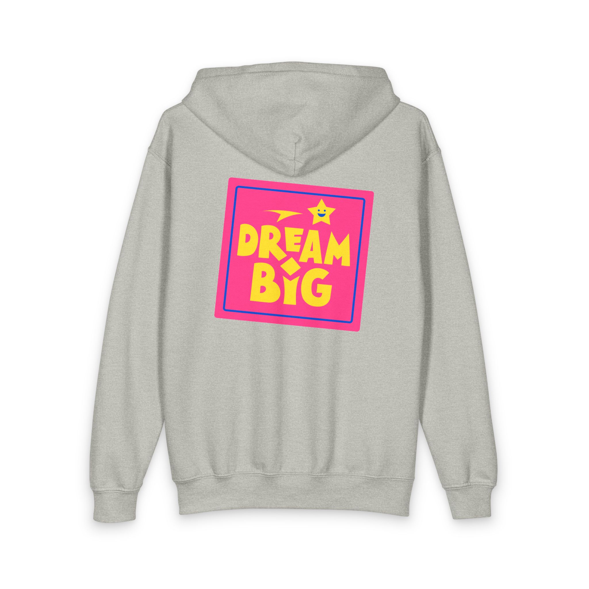 Youth Hoodie — 'Dream Big' Zip-Up with Moose Chest Logo - Image 4