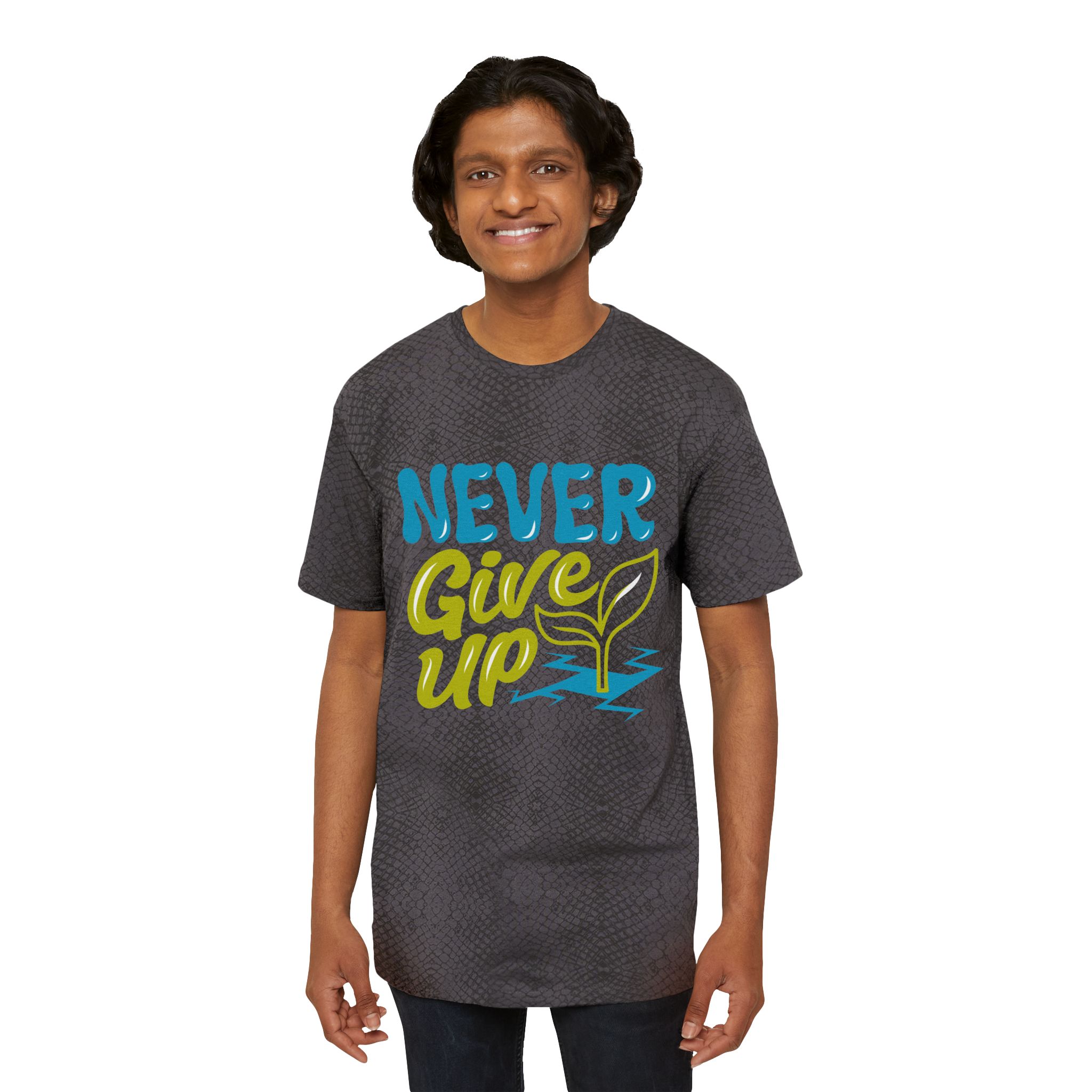 Never Give Up T-Shirt — Motivational Men’s Tee - Image 6