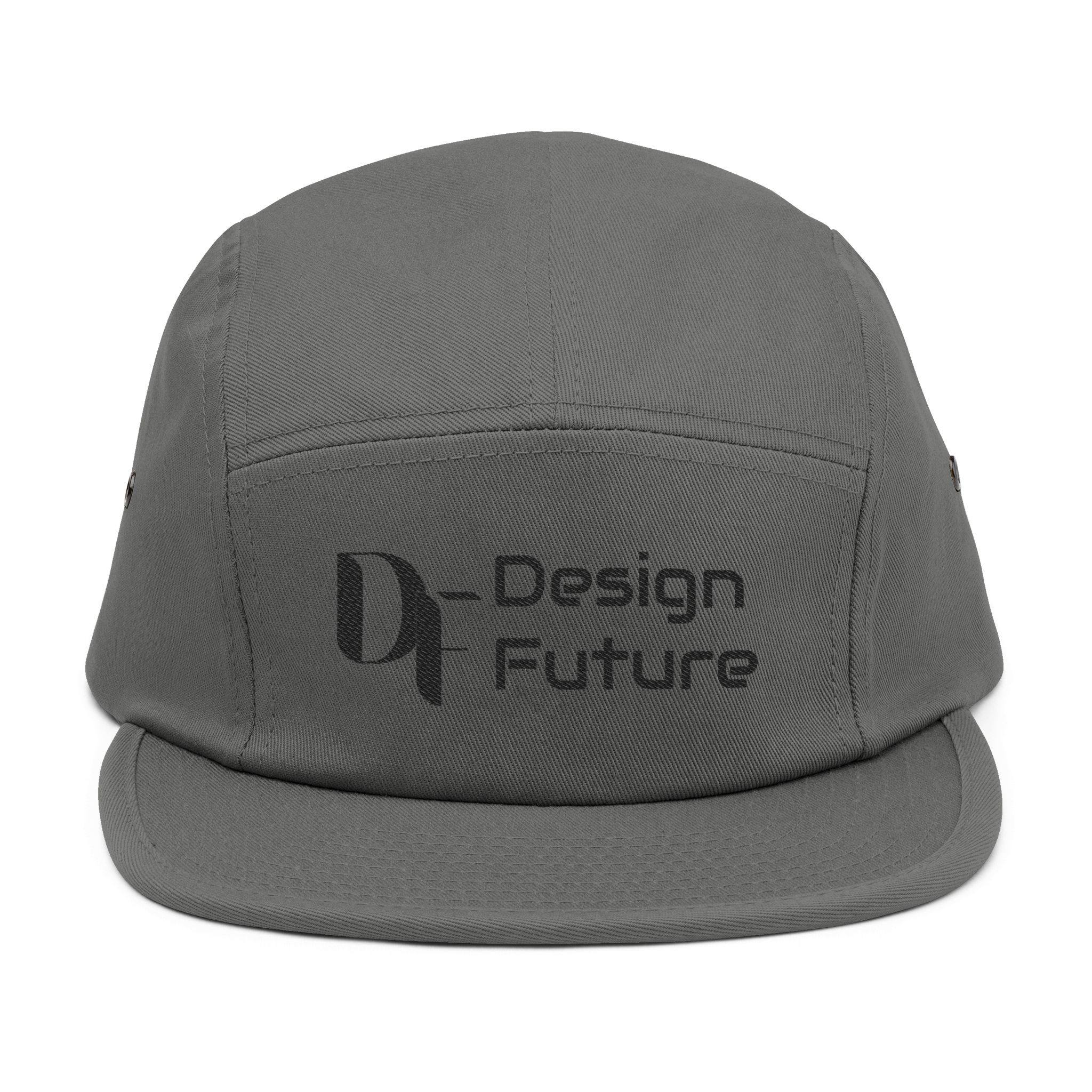 Embroidered 5-Panel Cap — 'Design Future' Logo Cotton Hat - Image 4