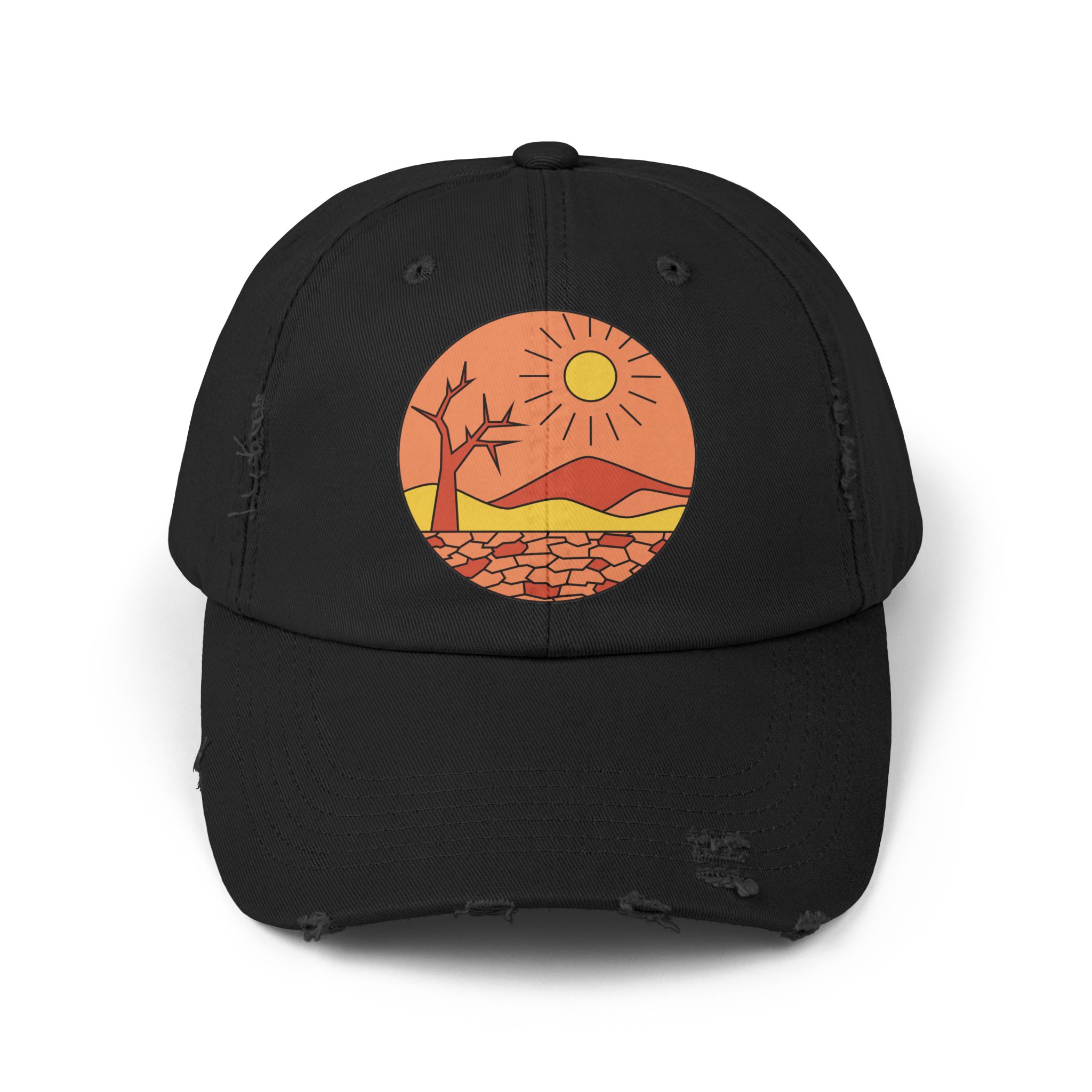 Retro Desert Sunrise Graphic Hat - Image 4
