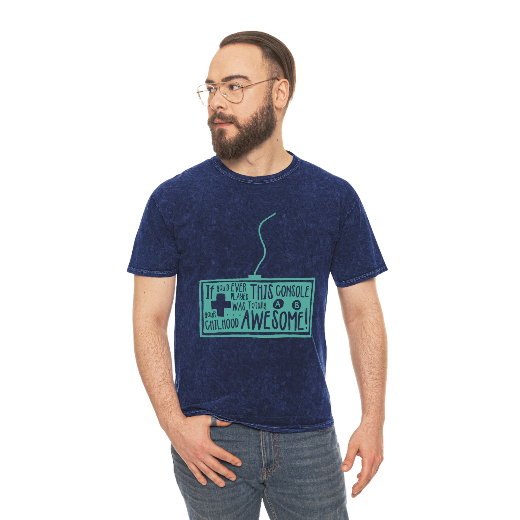 Mineral Wash T-Shirt — Retro Coffee & Cats Graphic - Image 6