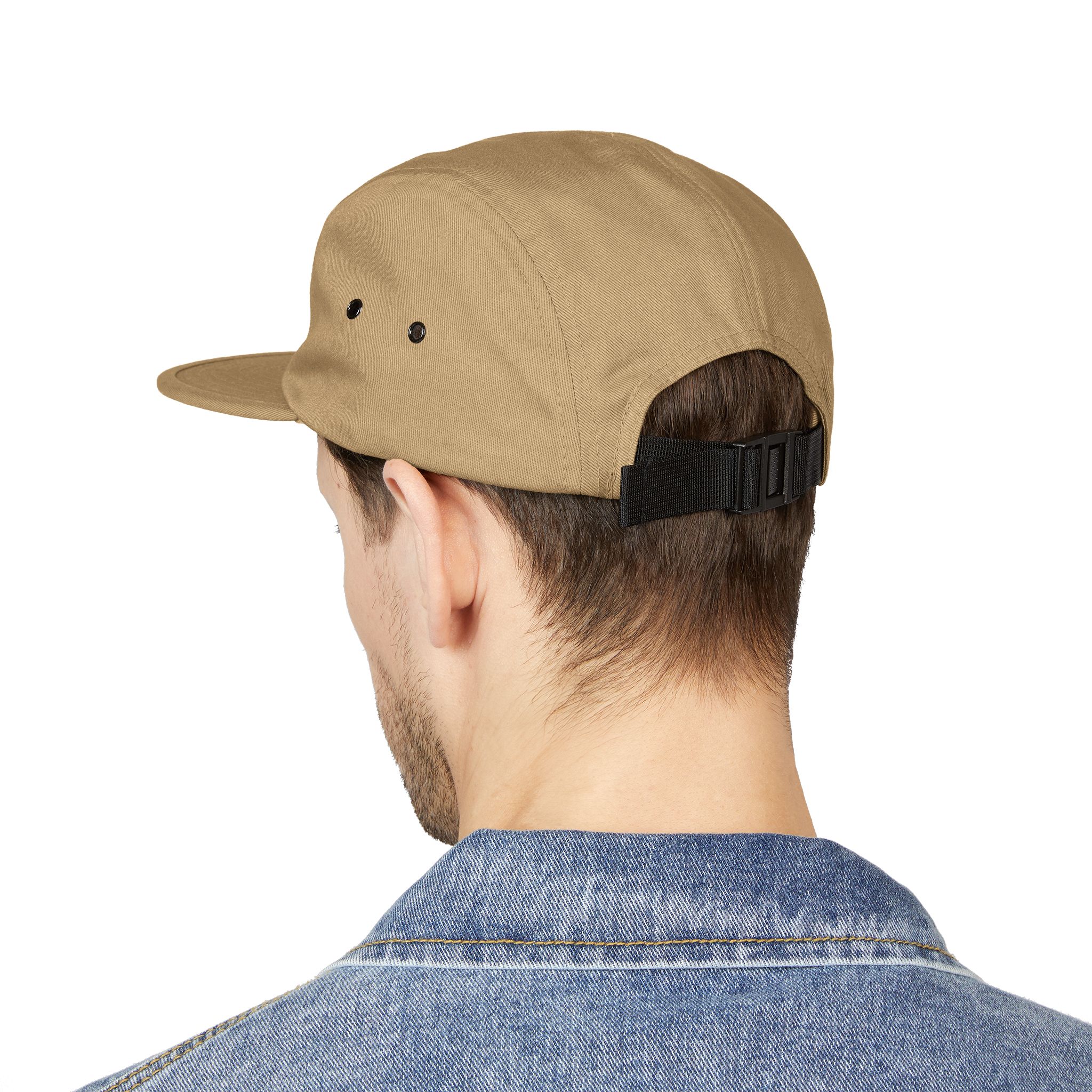 Embroidered 5-Panel Cap — 'Design Future' Logo Cotton Hat - Image 3