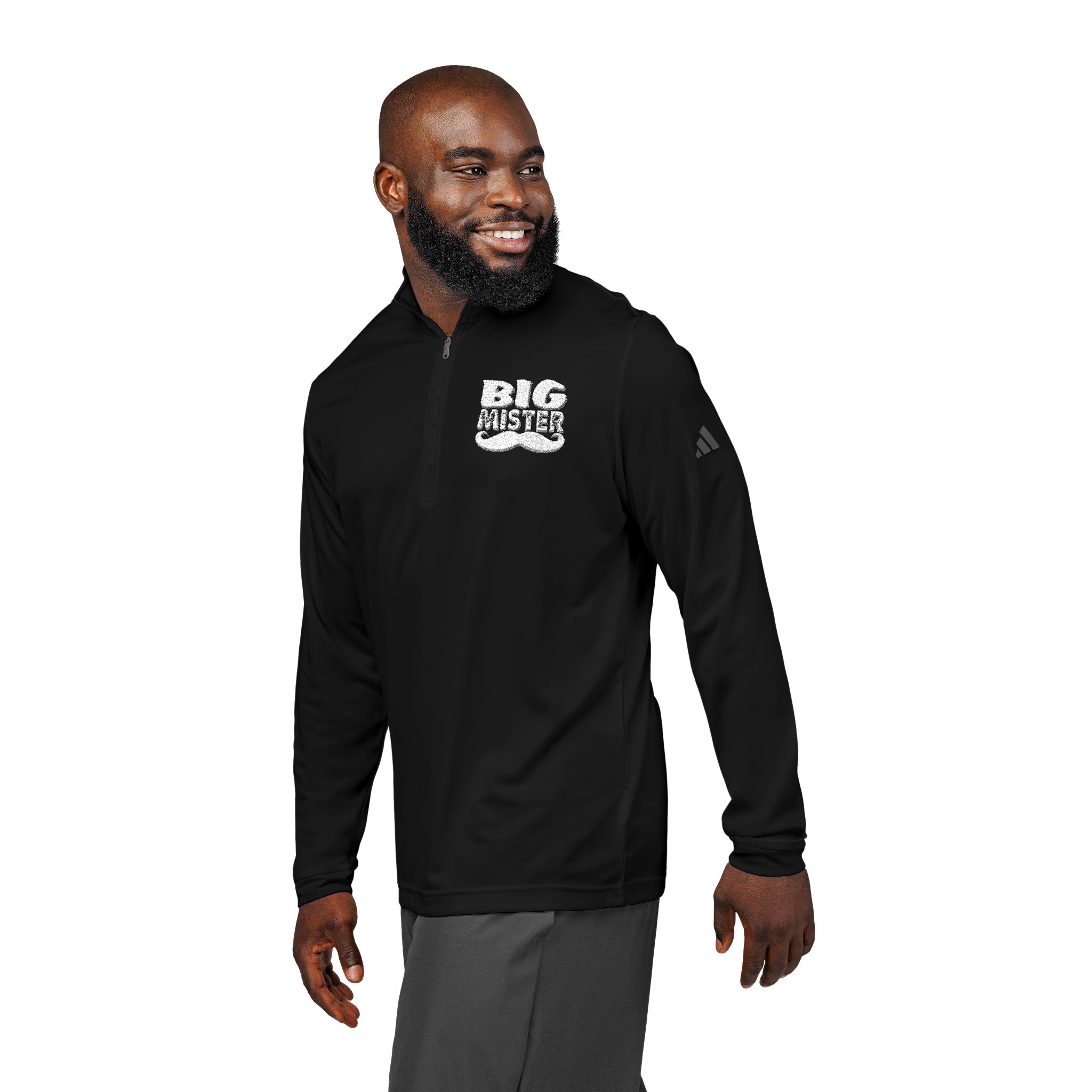 Move Effortlessly: The adidas® Moisture-Wicking Quarter-Zip - Image 5