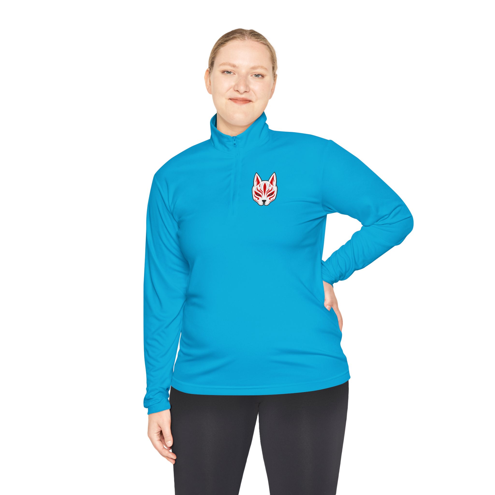 Quarter-Zip Pullover — “Push It Further” Front & “Work Like a Captain, Play Like a Pirate” Back - Image 2