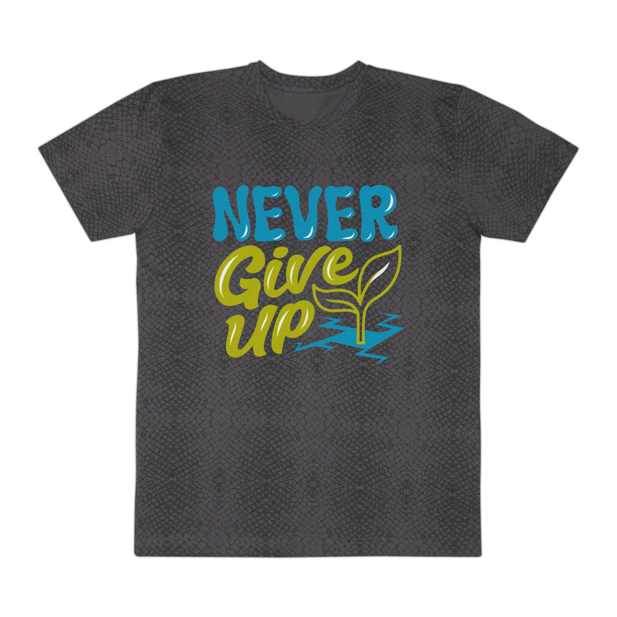 Never Give Up T-Shirt — Motivational Men’s Tee - Image 5