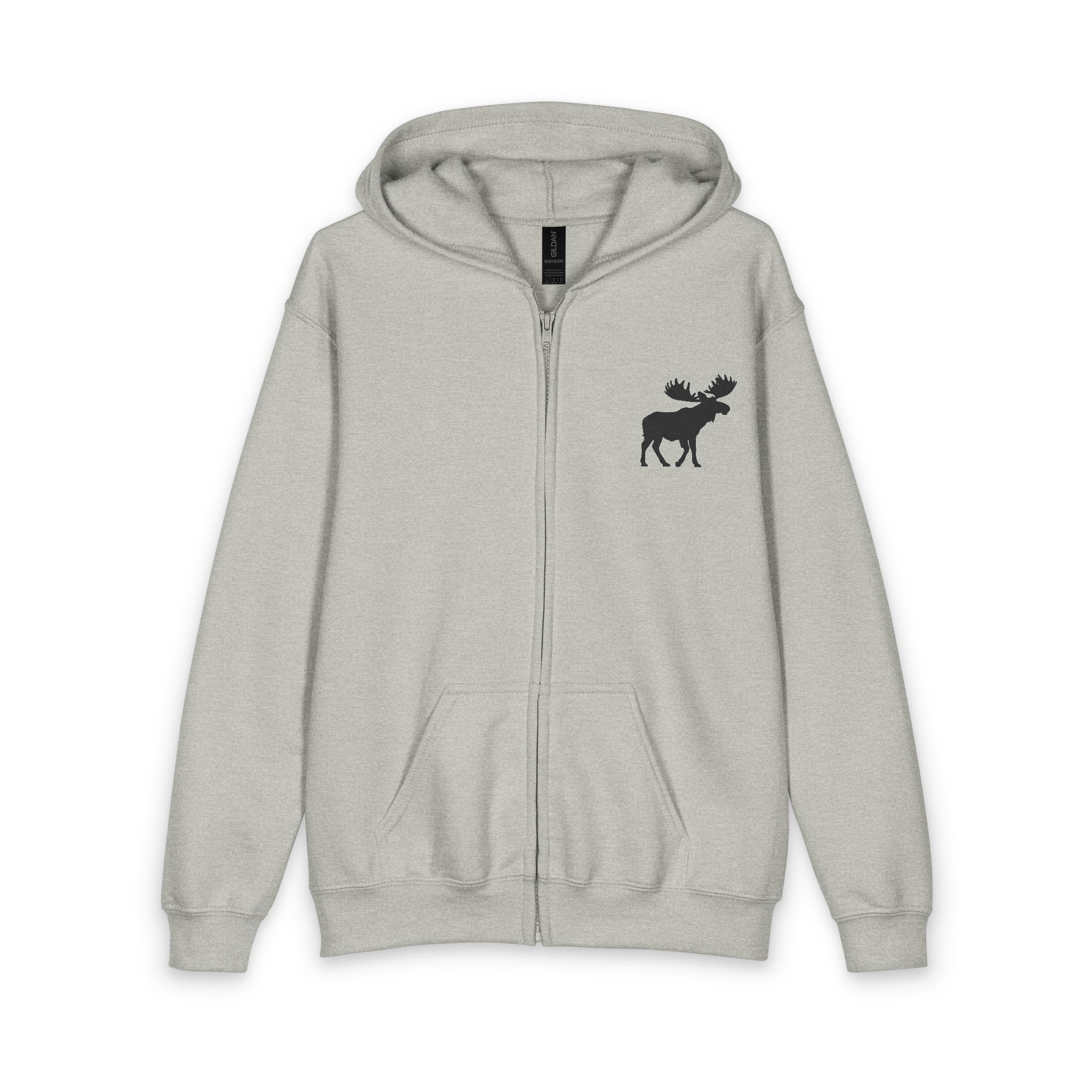Youth Hoodie — 'Dream Big' Zip-Up with Moose Chest Logo - Image 5