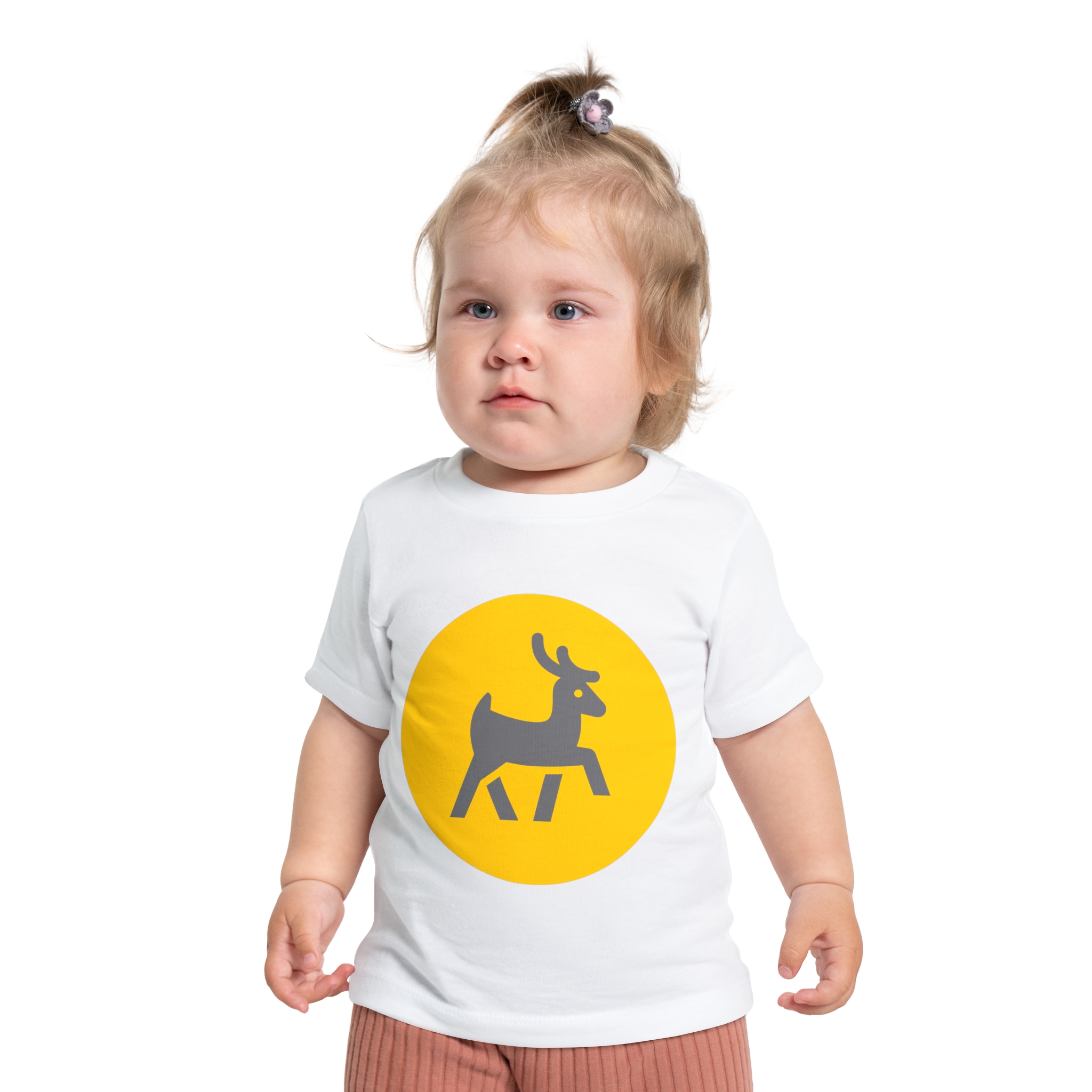 Cute Yellow Circle Woodland Kids Shirt - Image 2
