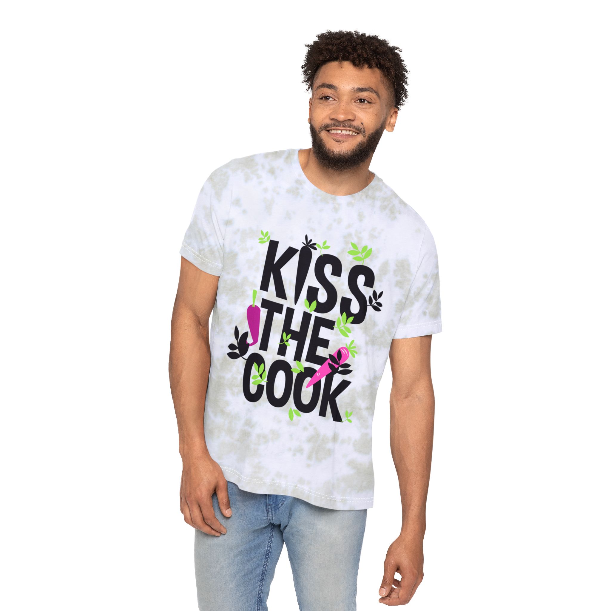 Kiss The Cook Tie-Dye T-Shirt - Image 5