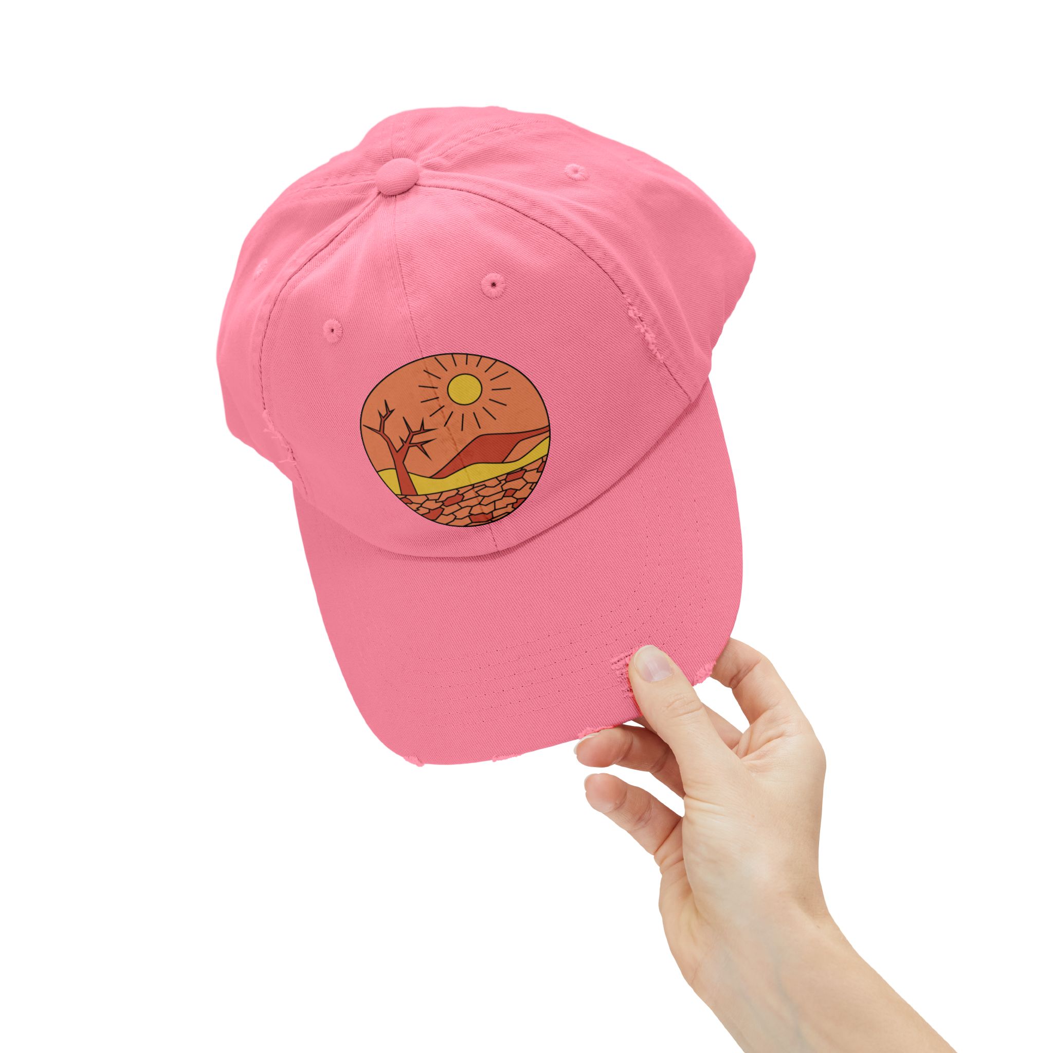 Retro Desert Sunrise Graphic Hat - Image 7