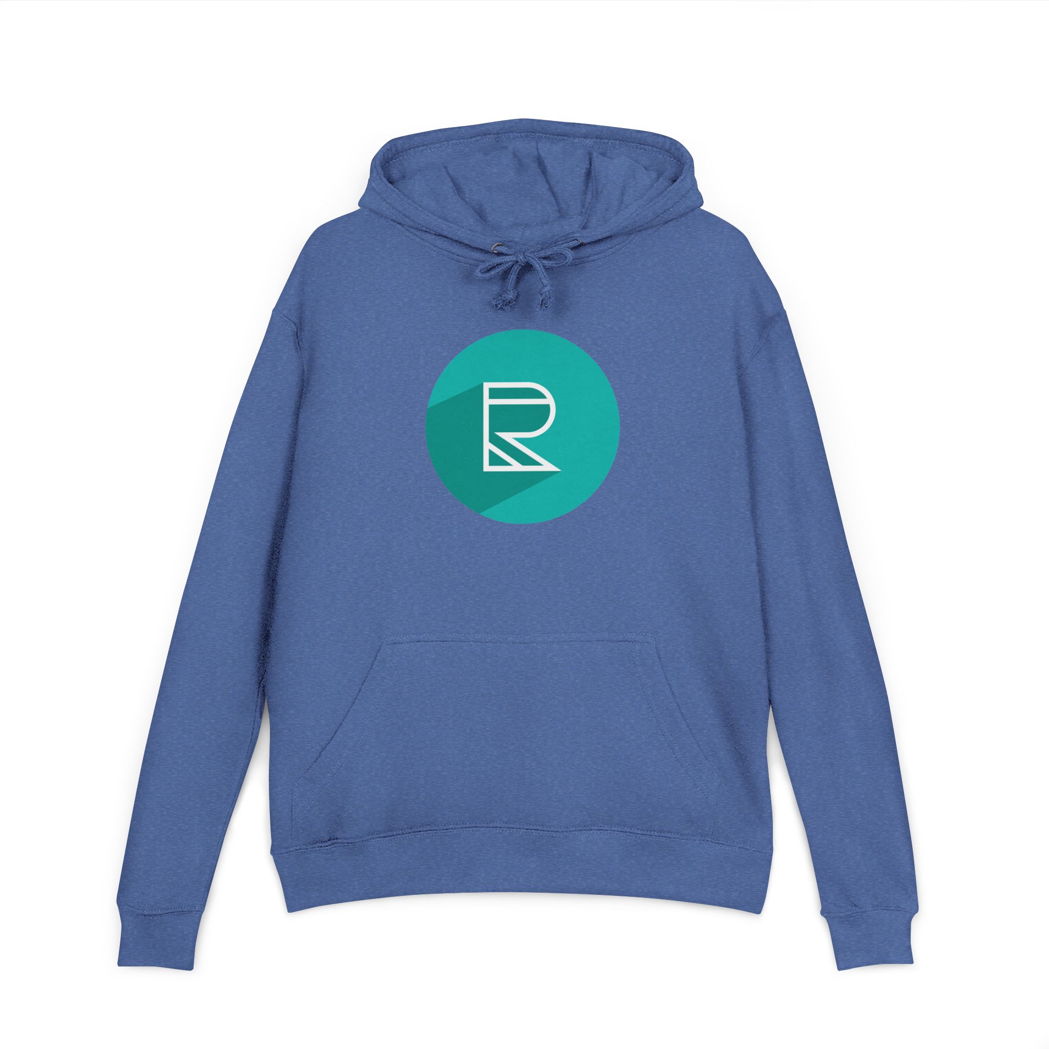 Minimalist Teal Logo Hoodie — Cozy French Terry Pullover - Image 8