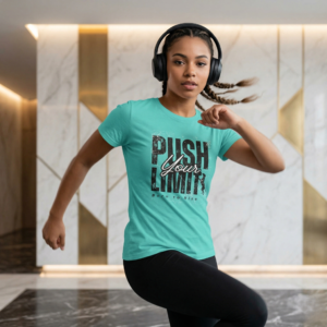 Push Your Limits Women's Tee — Motivational Fitness T-Shirt