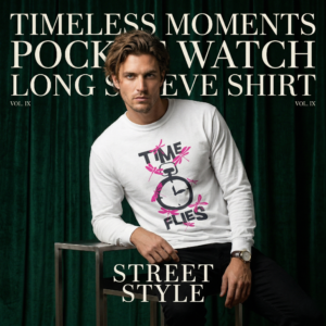 Timeless Moments Pocket Watch Long Sleeve Shirt