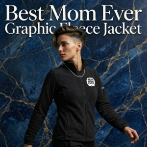 'Best Mom Ever' Graphic Fleece Jacket