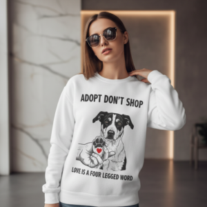 Unisex Lightweight Crewneck Dog love Sweatshirt