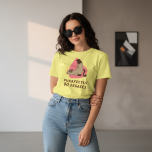 Cat Yoga T-Shirt - "Purrfectly 90 Degrees" Cute Yoga Cat Tee