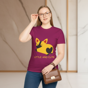 T‑Shirt — Little and Cute Corgi Graphic Tee