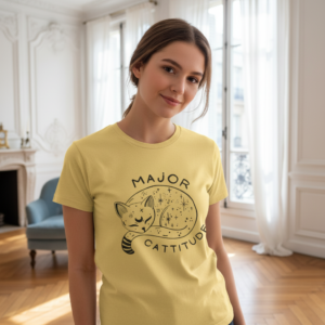 Cute Sleeping Cat Graphic Shirt