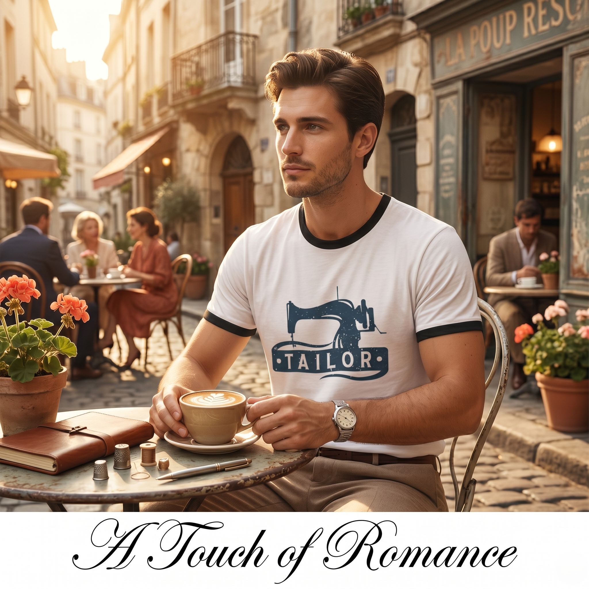 Tailor Vintage Sewing Machine Ringer Tee
