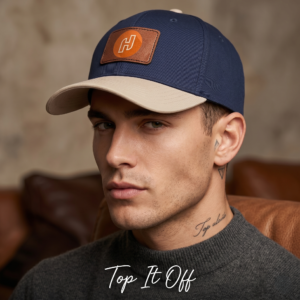 Leather Patch Baseball Cap