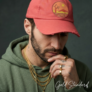 Retro Desert Sunrise Graphic Hat