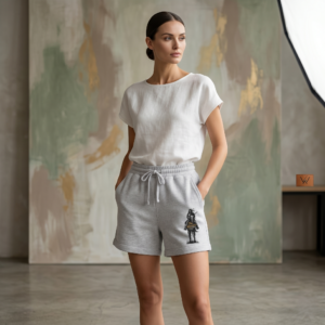 Warrior Girl Graphic Sweatshorts