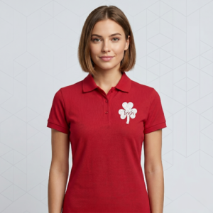 Embroidered Four-Leaf IRISH Polo Shirt