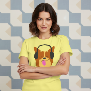 Cute Dog Music T‑Shirt for Pet Lovers