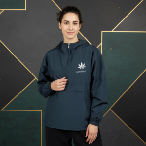 Packable Anorak Jacket with Leaf Logo – Lightweight Windbreaker