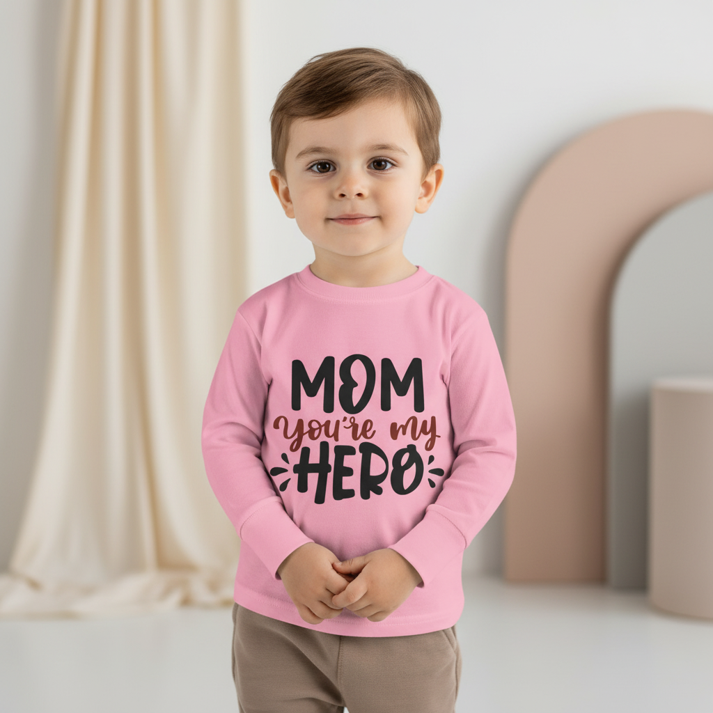 “Mom You’re My Hero” Kids’ Graphic Shirt