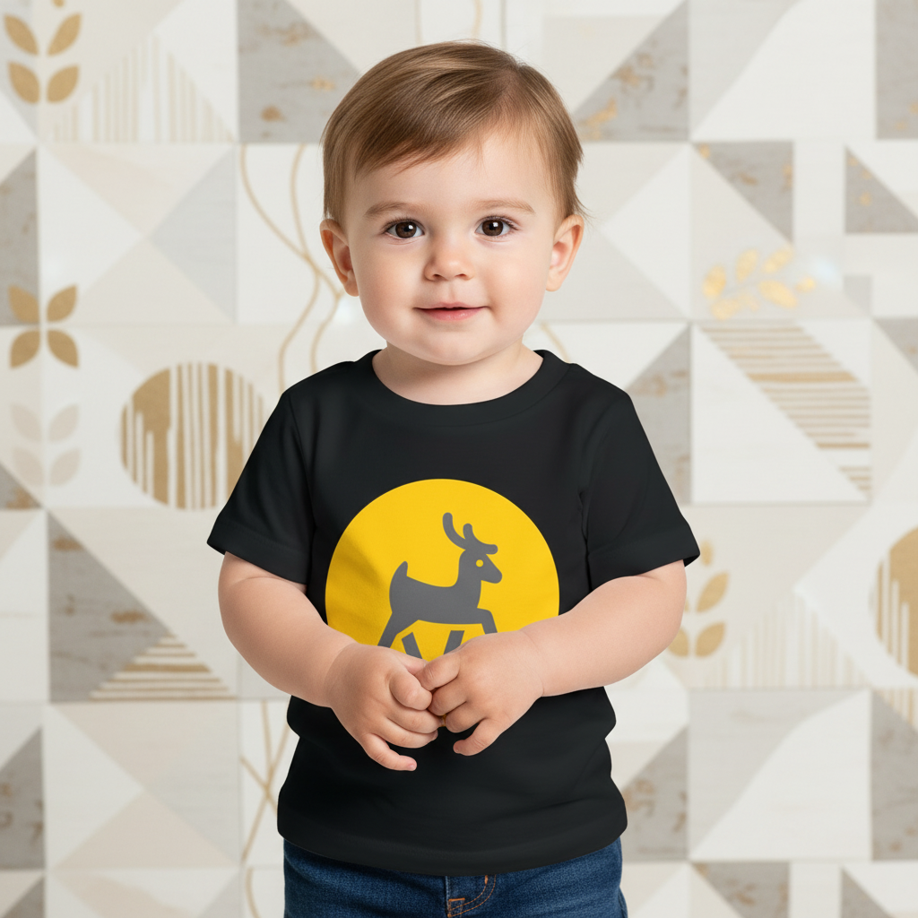 Cute Yellow Circle Woodland Kids Shirt