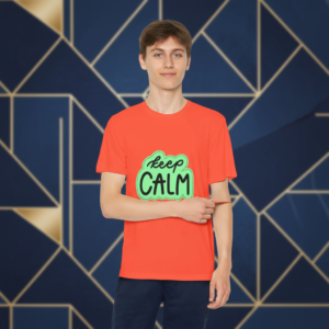 Keep Calm Youth Tee — Kids’ Motivational Graphic T-Shirt