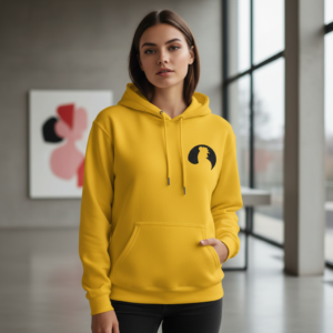 Black Cat Moon Silhouette Pocket-Size Hooded Sweatshirt