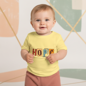Baby T-Shirt "Hope" Retro Lettering