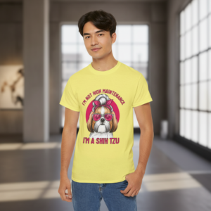 Playful Shih Tzu Graphic Tee for Dog  Lovers