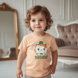 Toddler Cat Tee "Meoww!"