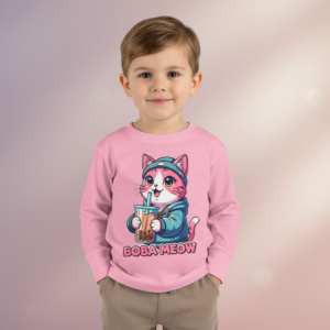 Cat Loving Toddler Long Sleeve Tee