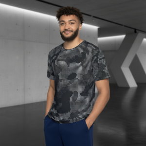 Men's Black Digital Camo Sports Jersey