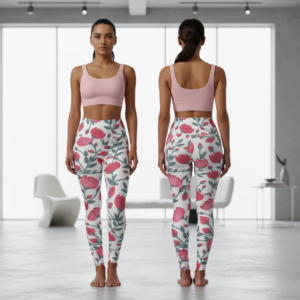 Floral High-Waist Yoga Leggings