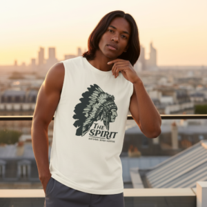 Muscle Tank — 'The Spirit' Native Headdress Graphic