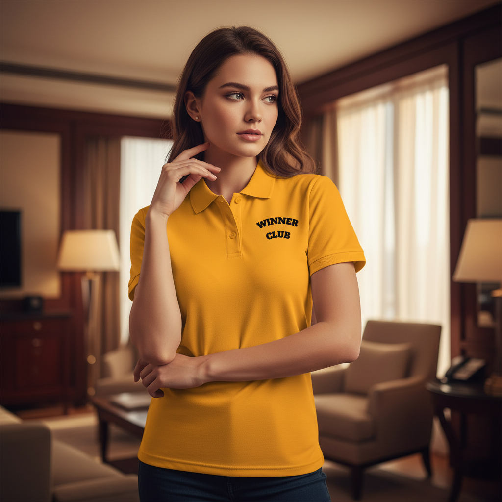 Winner Club Polo Shirt — Embroidered Performance Golf Polo