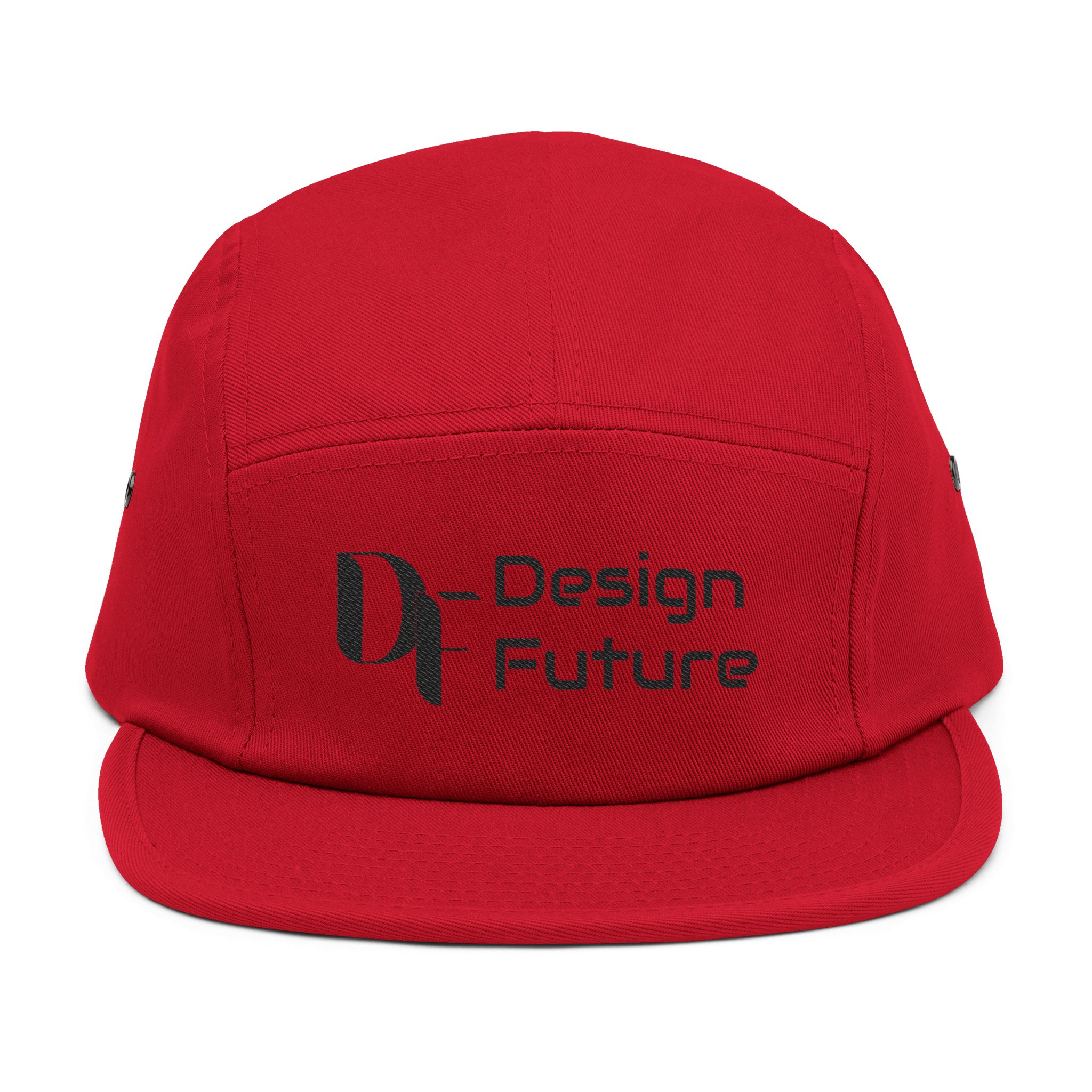 Embroidered 5-Panel Cap — 'Design Future' Logo Cotton Hat - Image 6