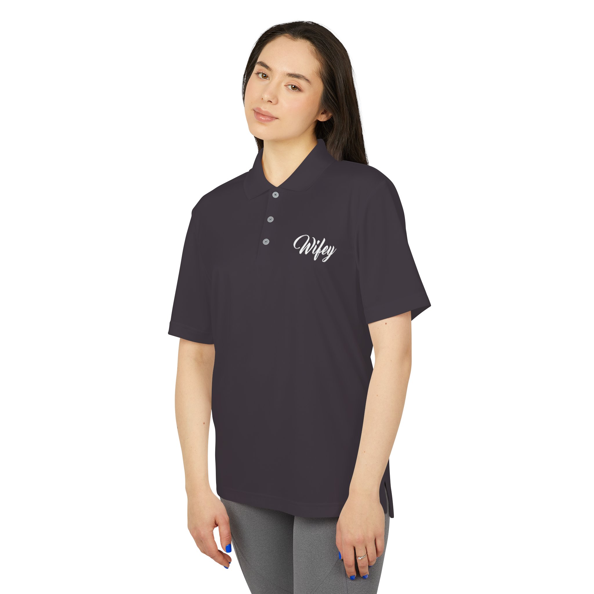 Wifey Script Polo – Women’s Golf & Casual Top - Image 5