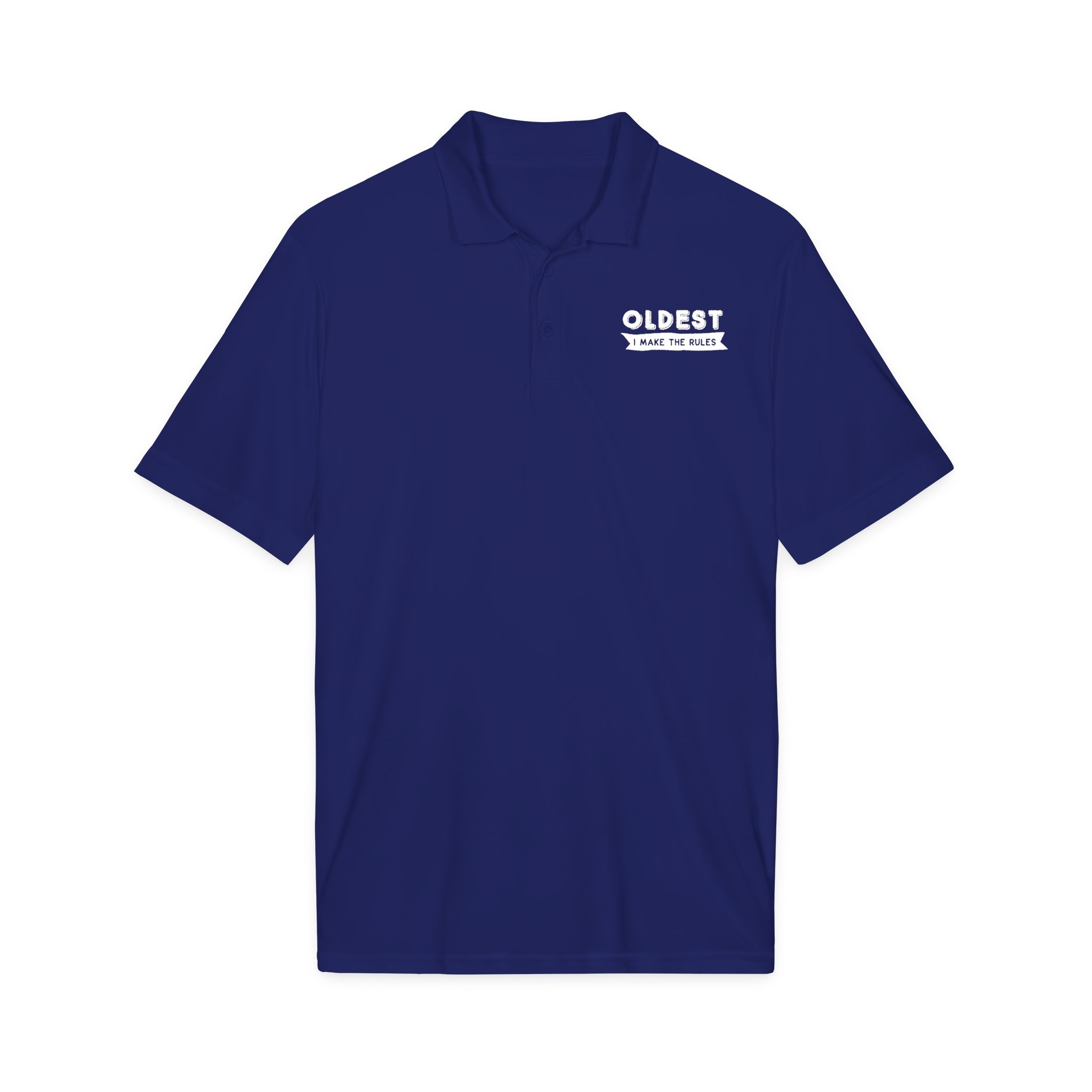 Funny 'Oldest' Family Birthday Gift Polo Shirt - Image 5