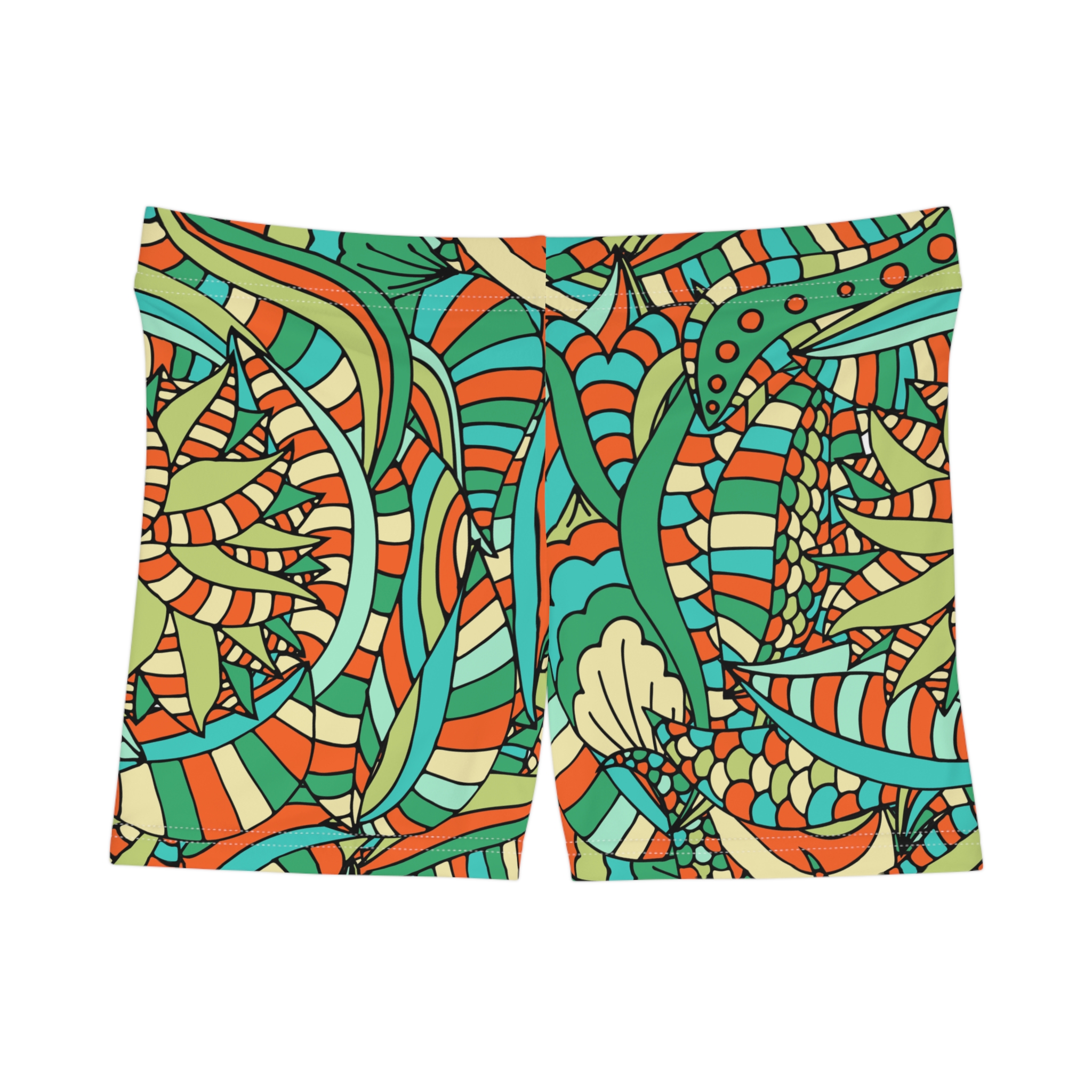 Colorful Pattern Women's Shorts - Image 3